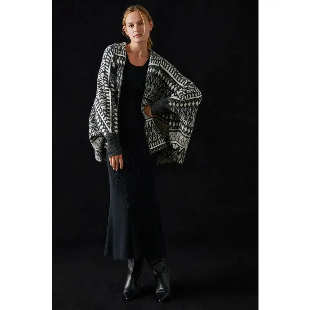 LOOK BY M By Anthropologie Bohemian Cardigan Sweater Multicolor Size ALL - Picture 3 of 11